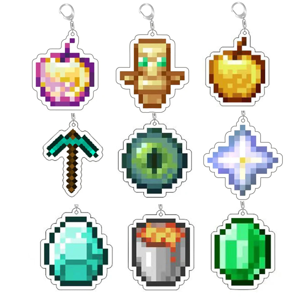 Minecraft Keychain Pendants