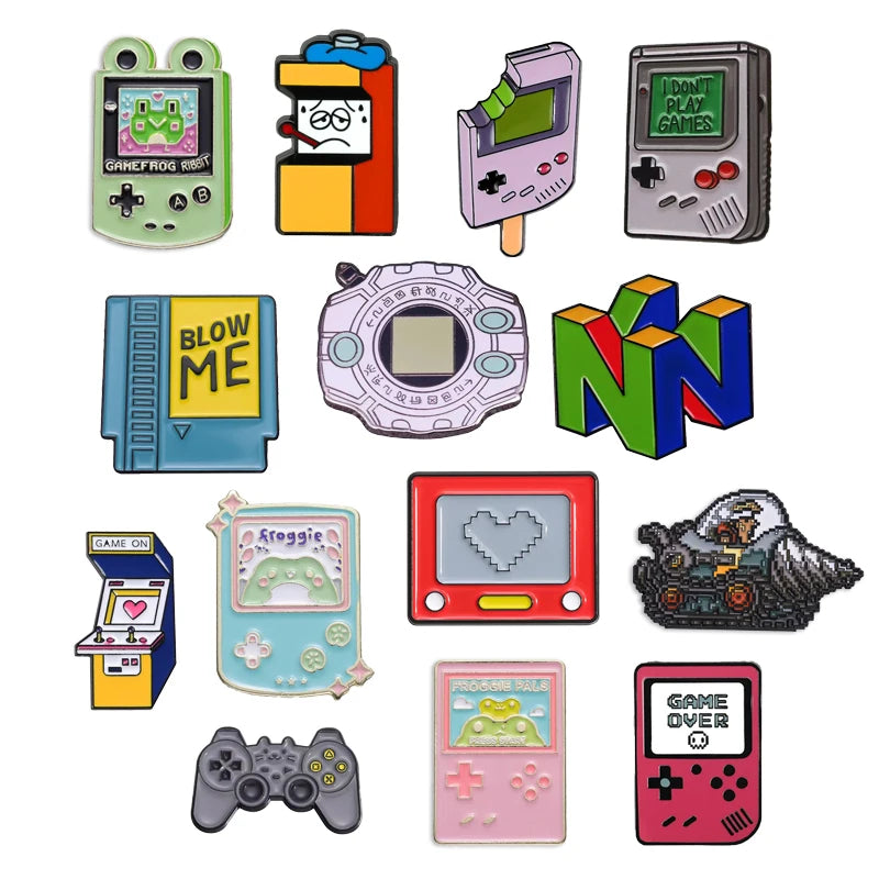 Digital Game Console Retro Pins